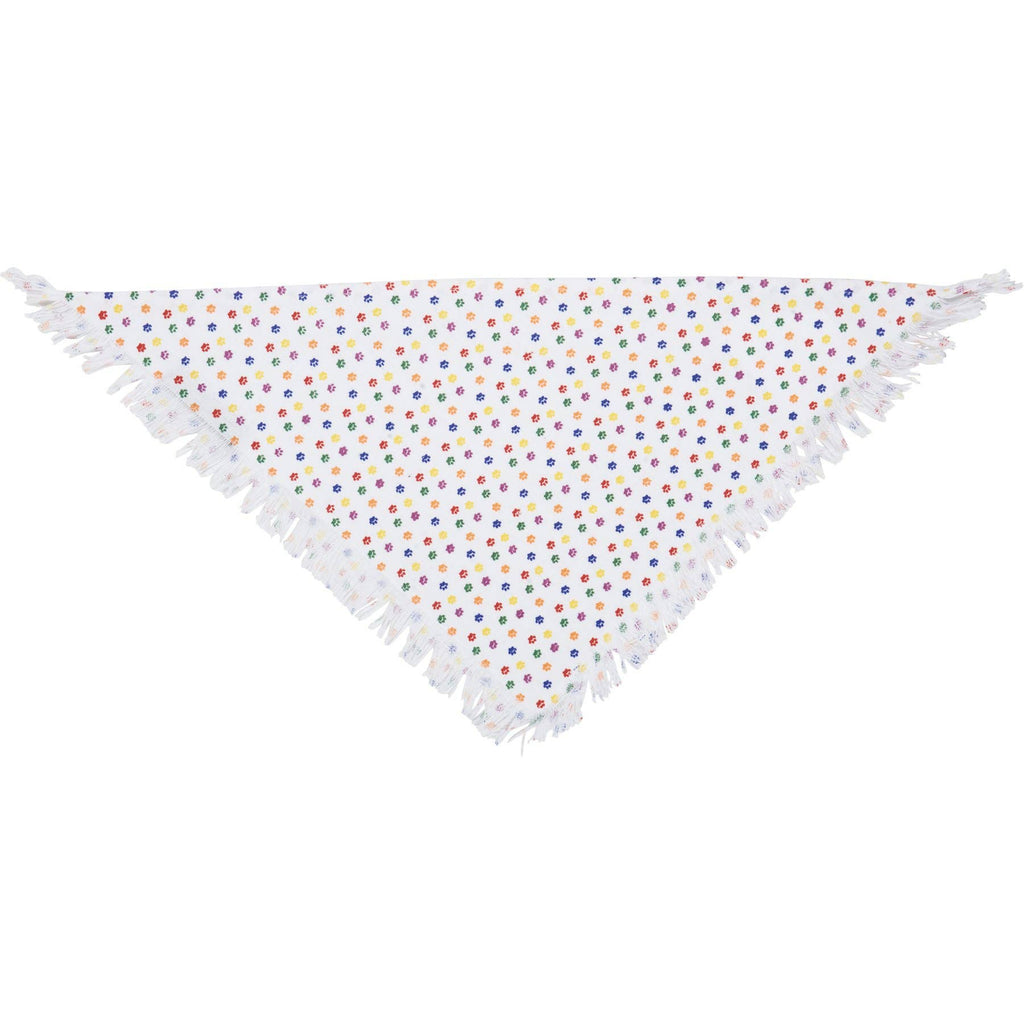 Rainbow Plaid Small Pet Bandana Set