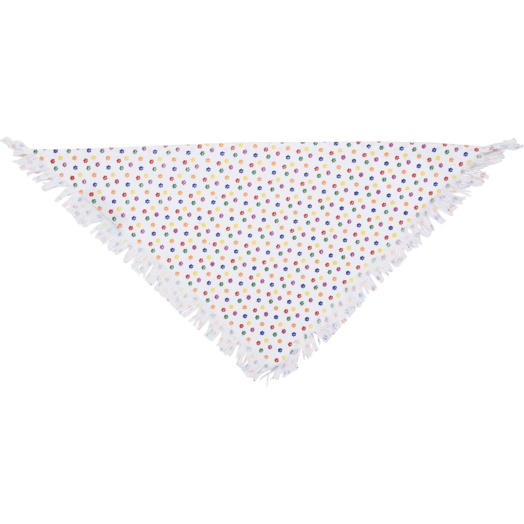 Rainbow Plaid Small Pet Bandana Set