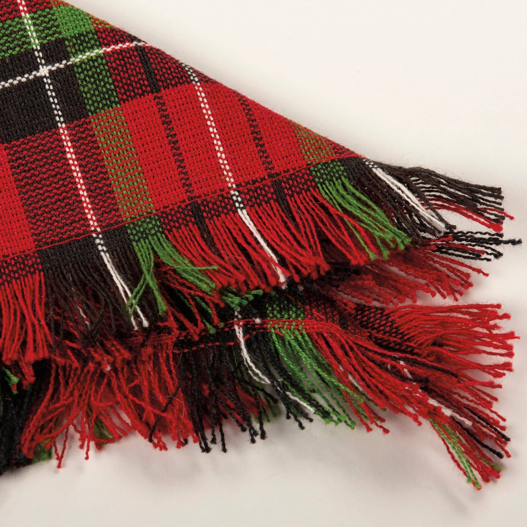 Small Plaid Christmas Pet Bandana Set