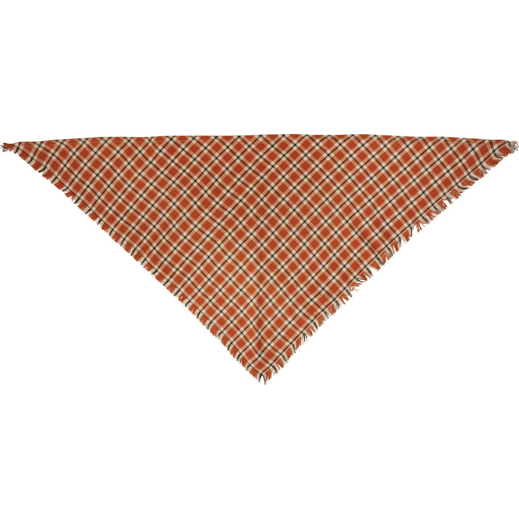 Fall Plaid Large Pet Bandana Set