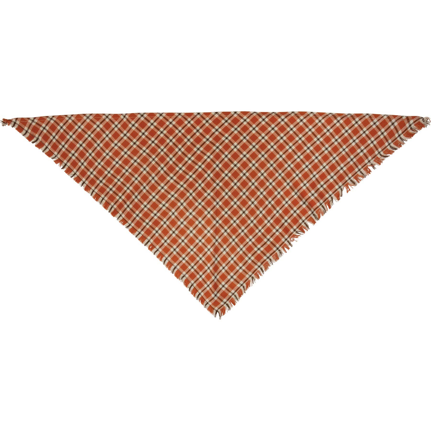 Fall Plaid Large Pet Bandana Set