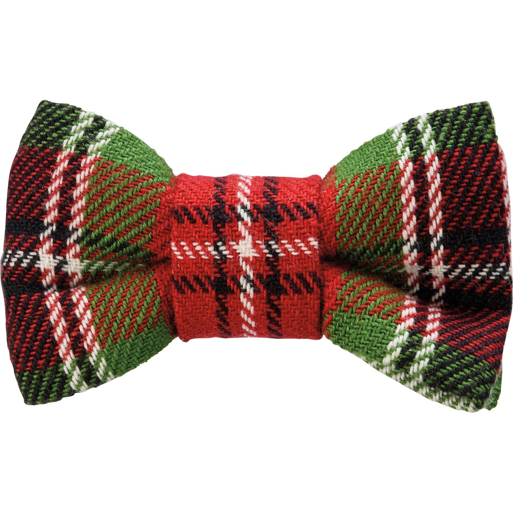 Christmas Plaid Medium Pet Bow Tie Set
