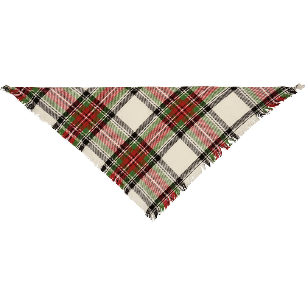 Medium Plaid Christmas Pet Bandana Set