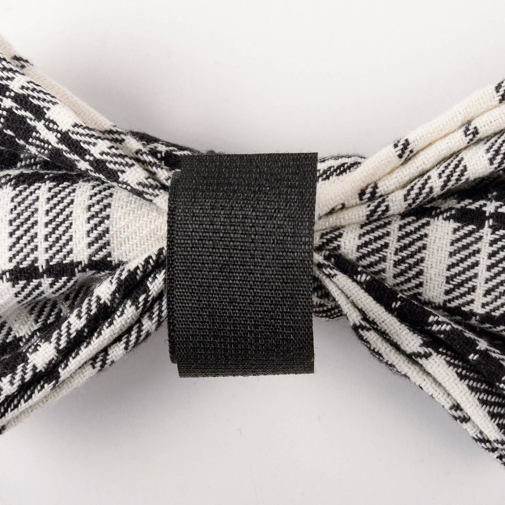 Christmas Plaid Large Pet Bow Tie Set