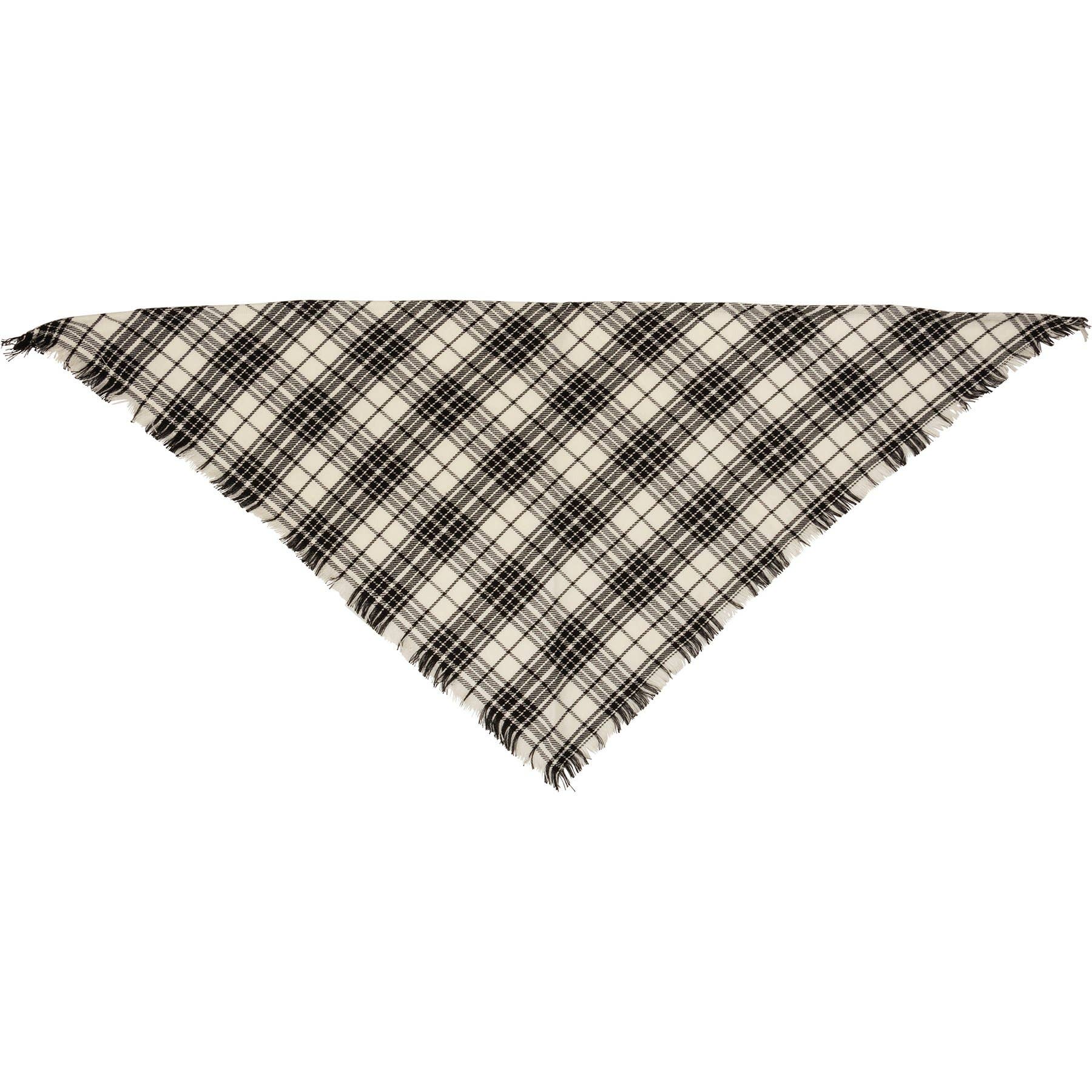 Large Plaid Christmas Pet Bandana Set
