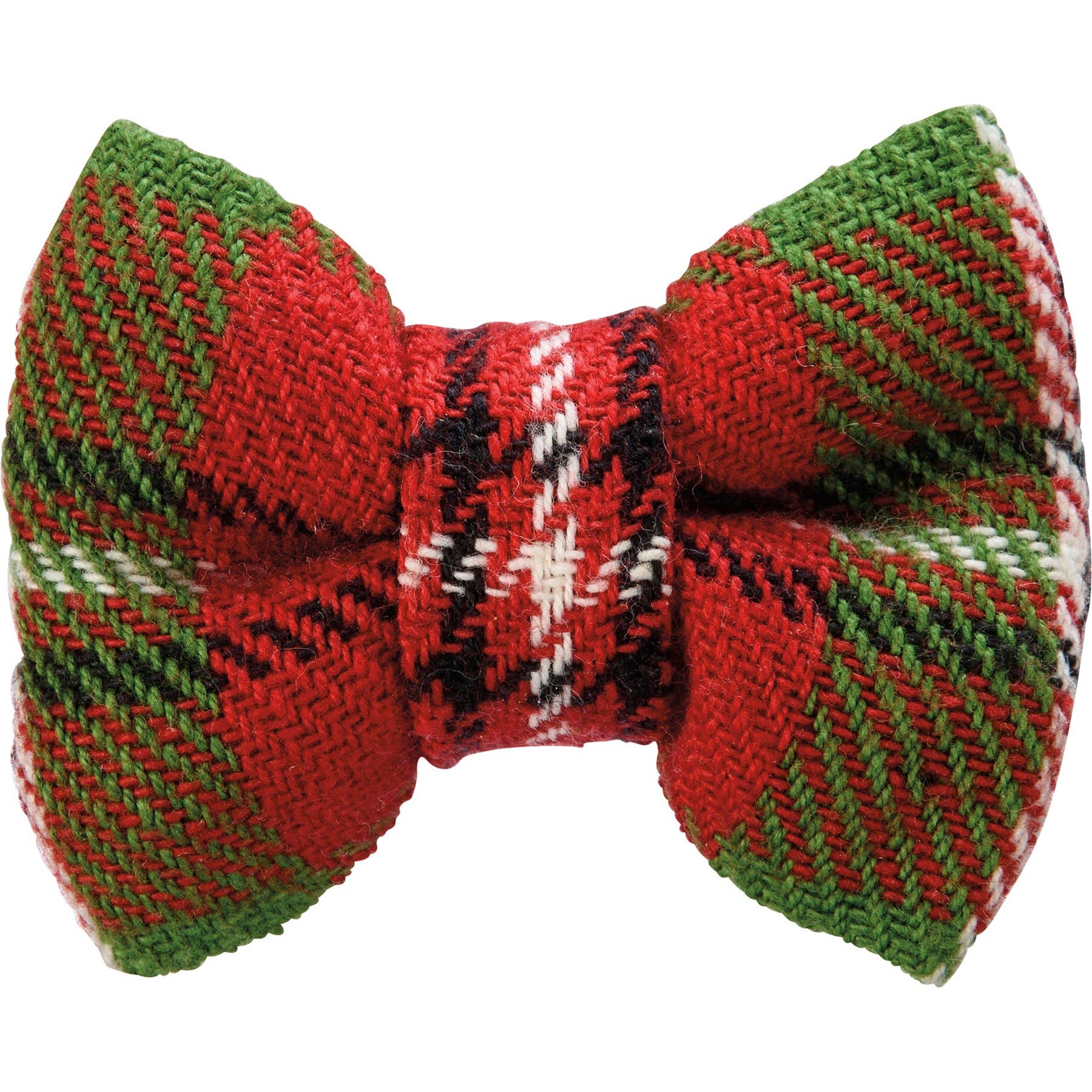 Christmas Plaid Small Pet Bow Tie Set