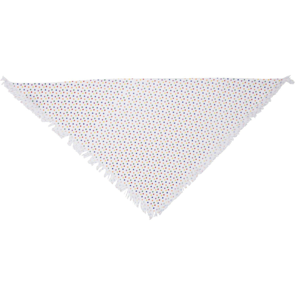 Rainbow Plaid Large Pet Bandana Set