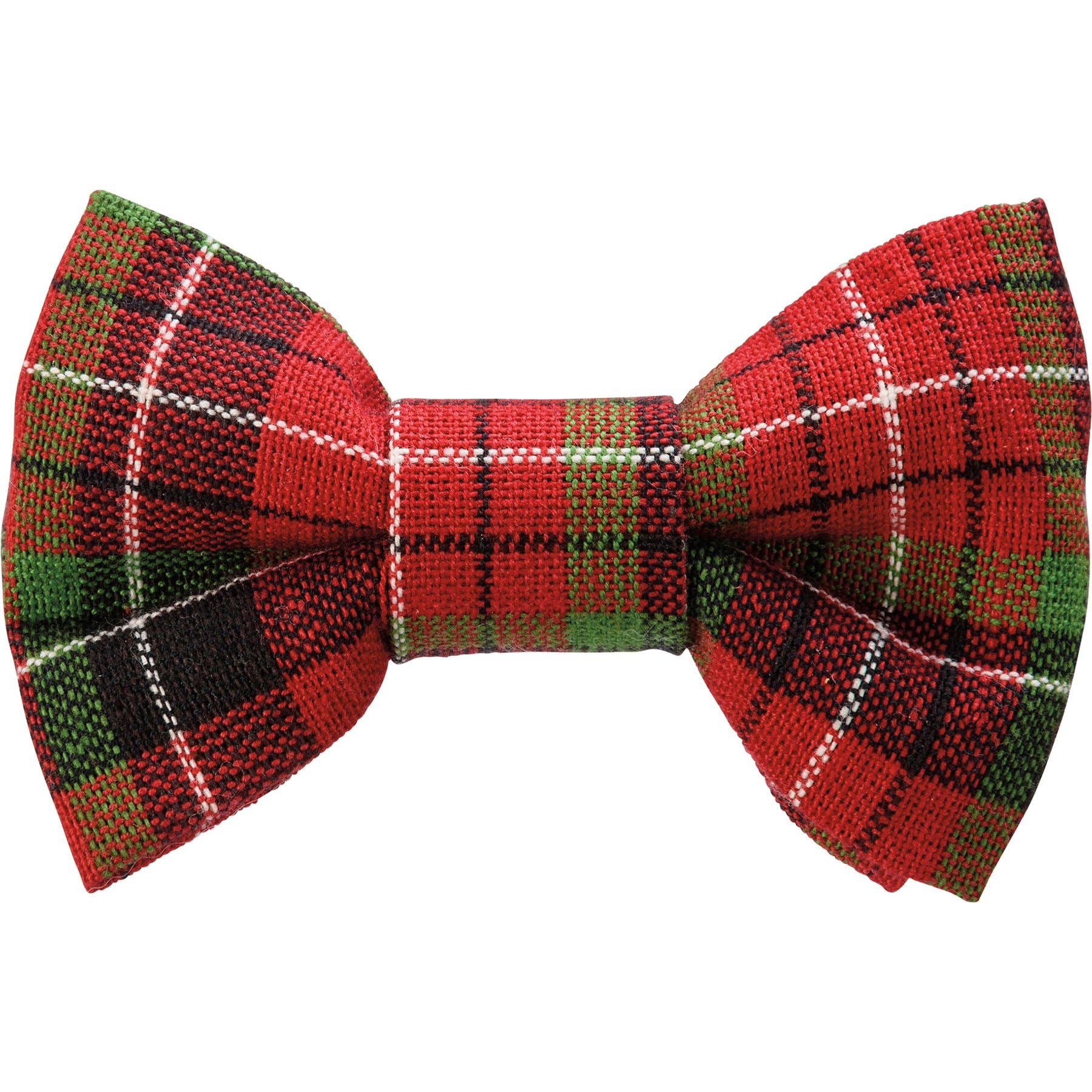 Christmas Plaid Medium Pet Bow Tie Set