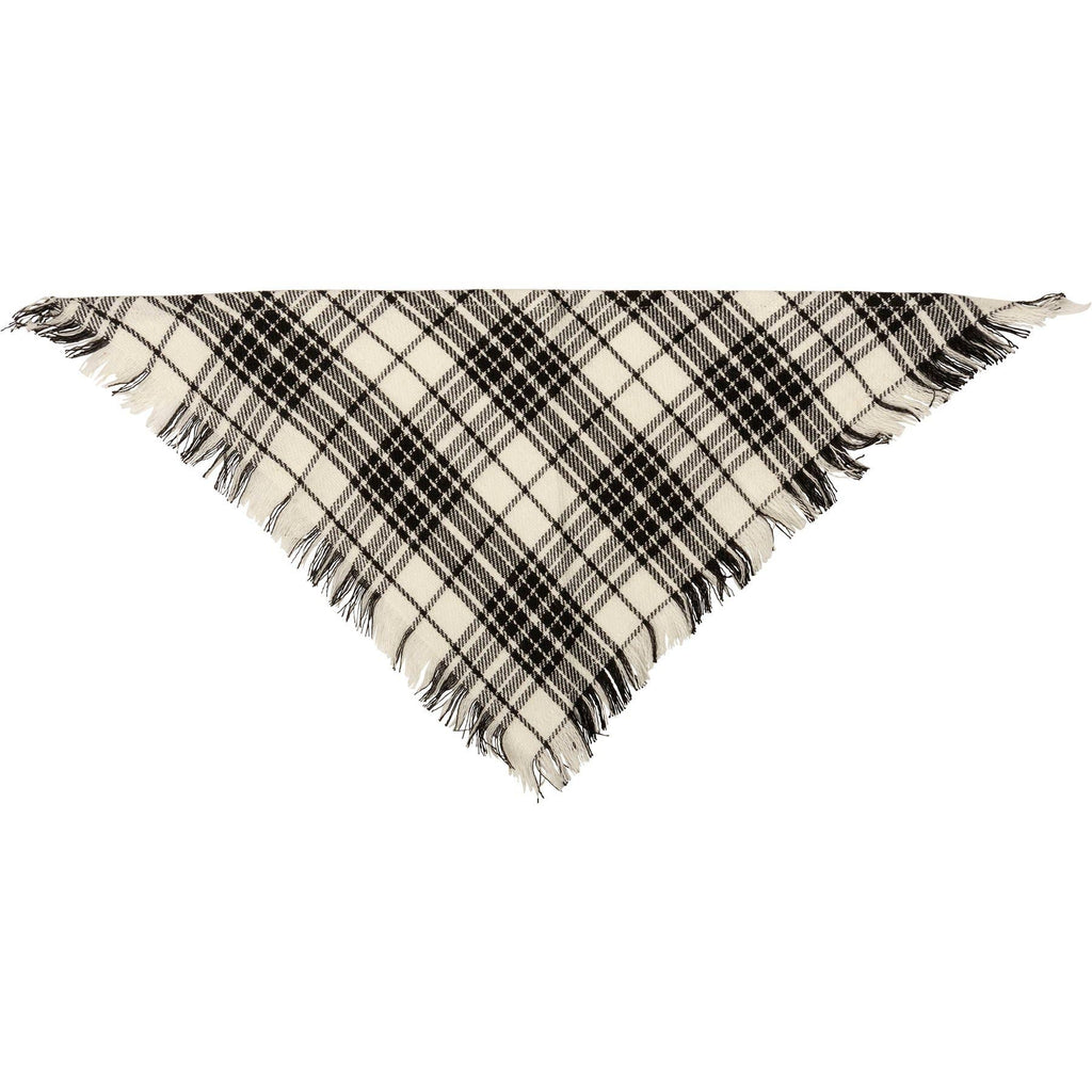 Small Plaid Christmas Pet Bandana Set