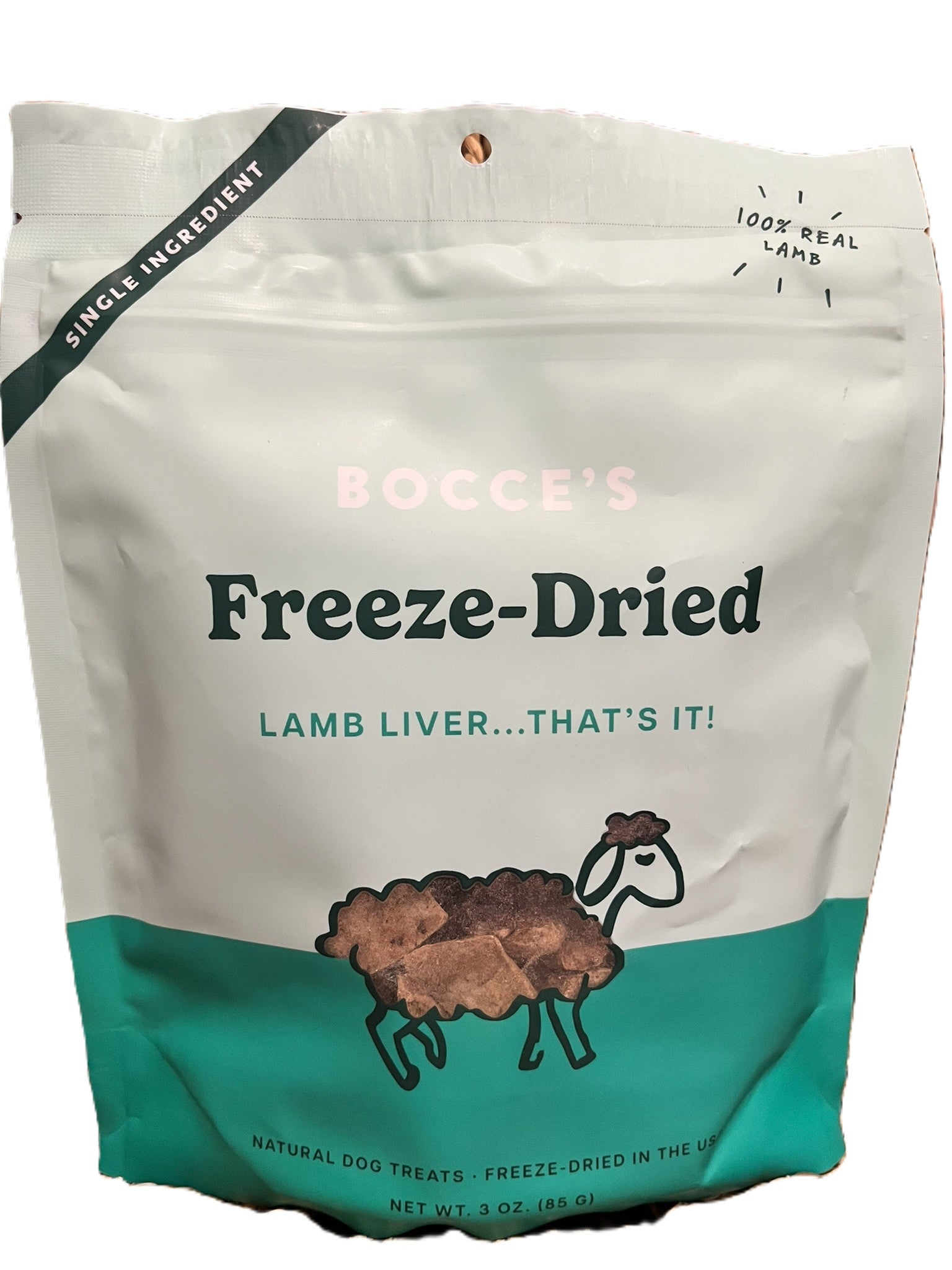 Bocce's Bakery Lamb Liver Freeze Dried Treats 3 oz