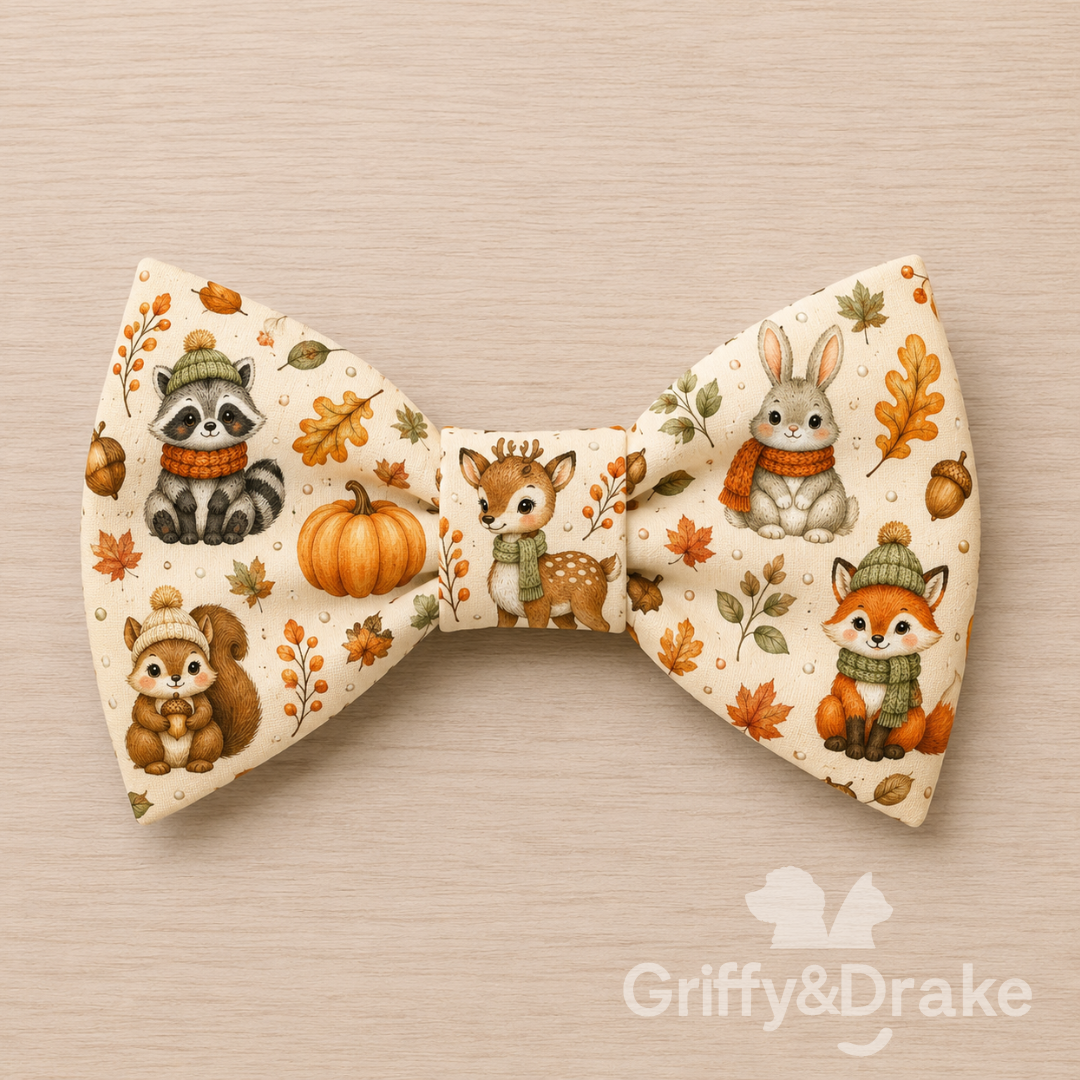 Fall Forest Friends Bow Tie ANIMALS