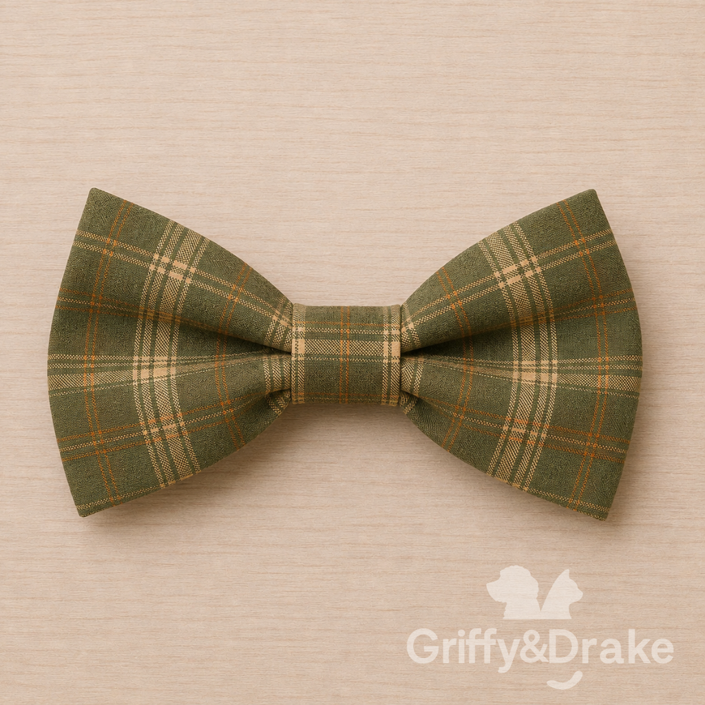 Fall Forest Friends Bow Tie PLAID