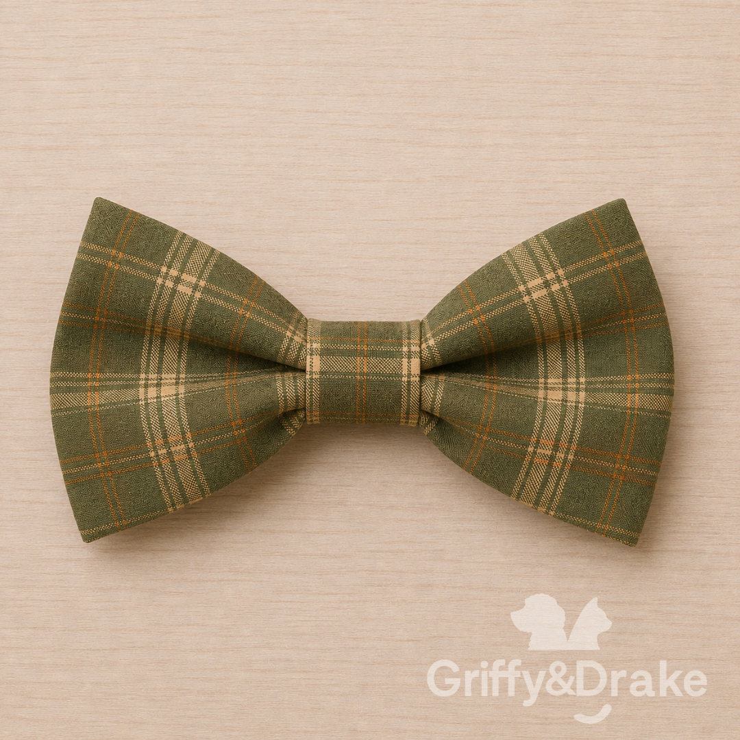 Fall Forest Friends Bow Tie PLAID
