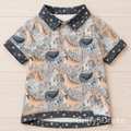 Jurassic Tails Collar Shirt