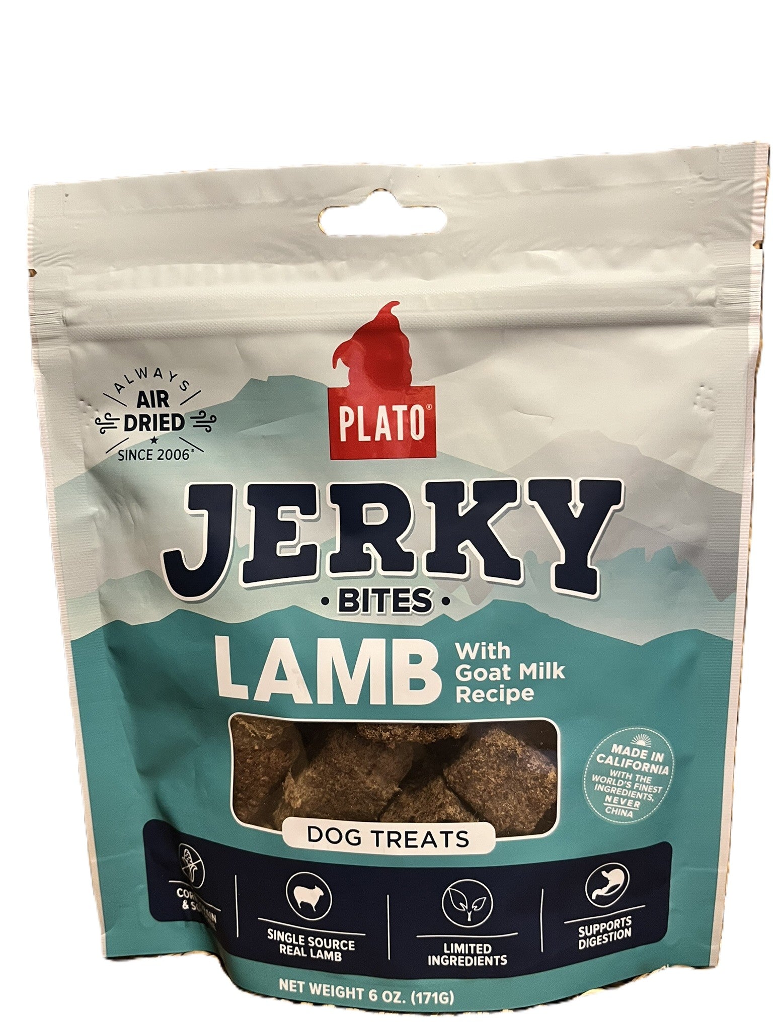 Plato Lamb with Goat Milk Jerky Bites 6 oz