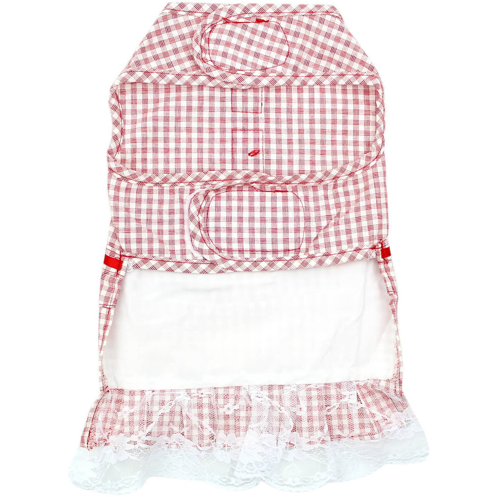 Gingham Countryside Dress Red – Adorable Dog Clothes