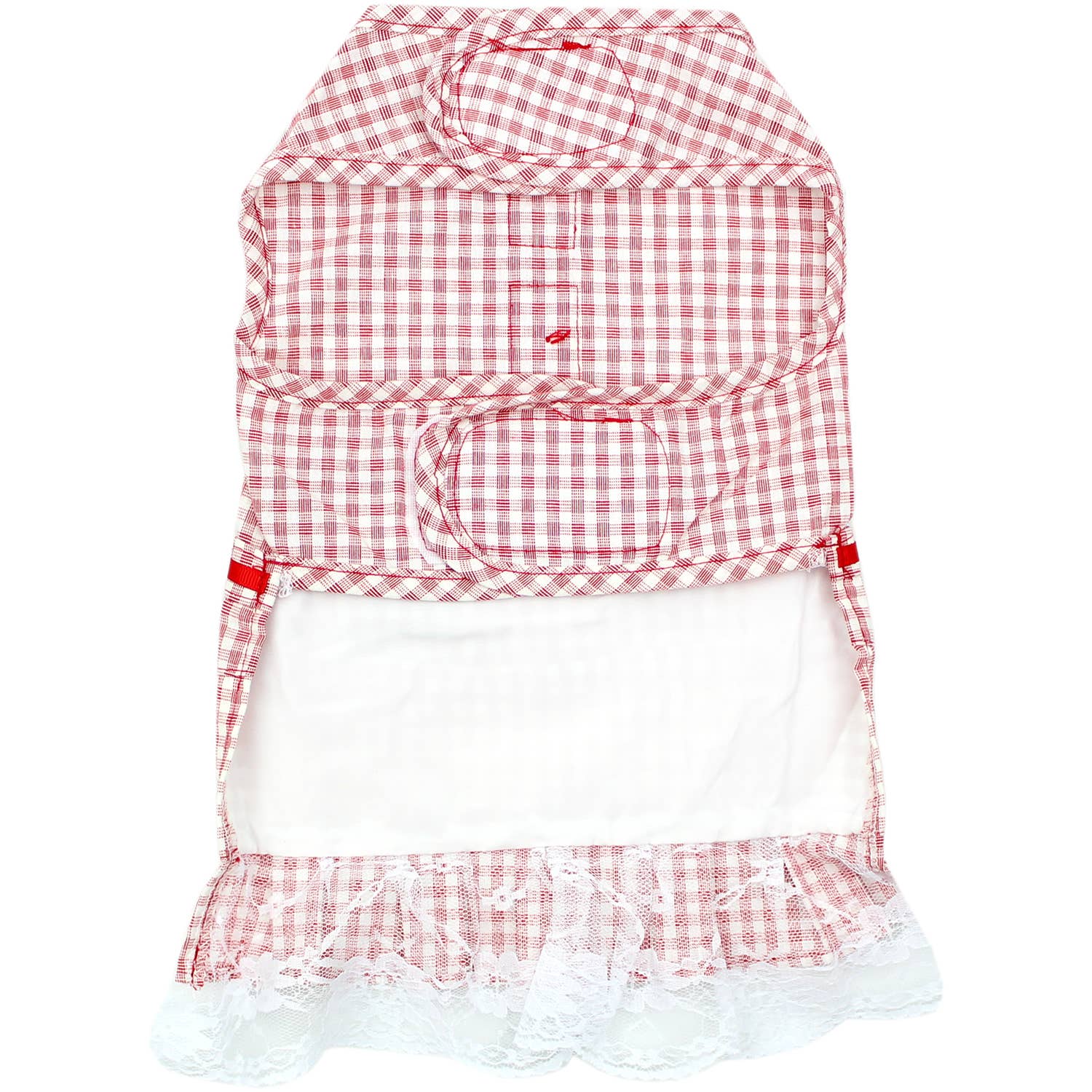 Gingham Countryside Dress Red – Adorable Dog Clothes