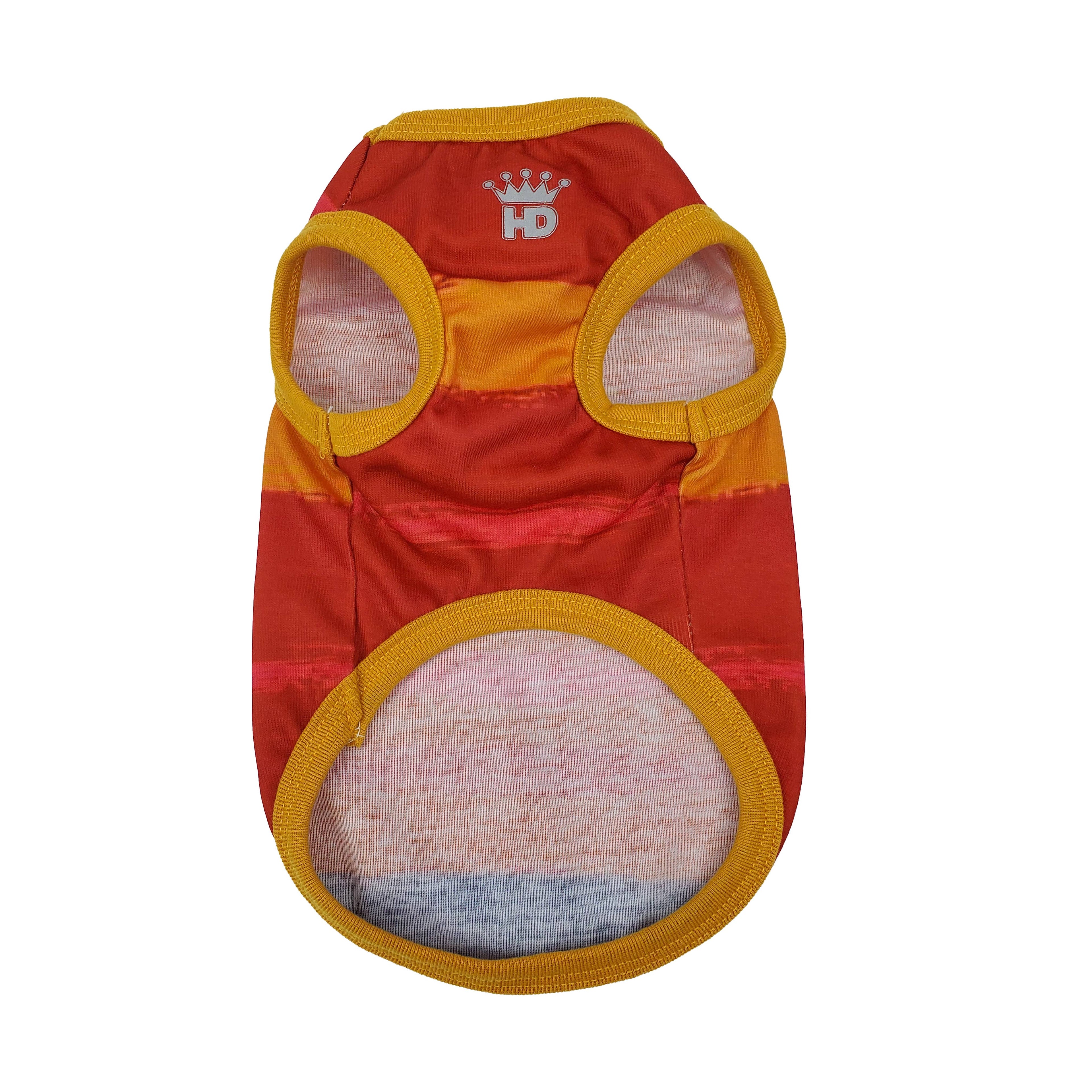 Red/Orange Watercolor Dog Tank