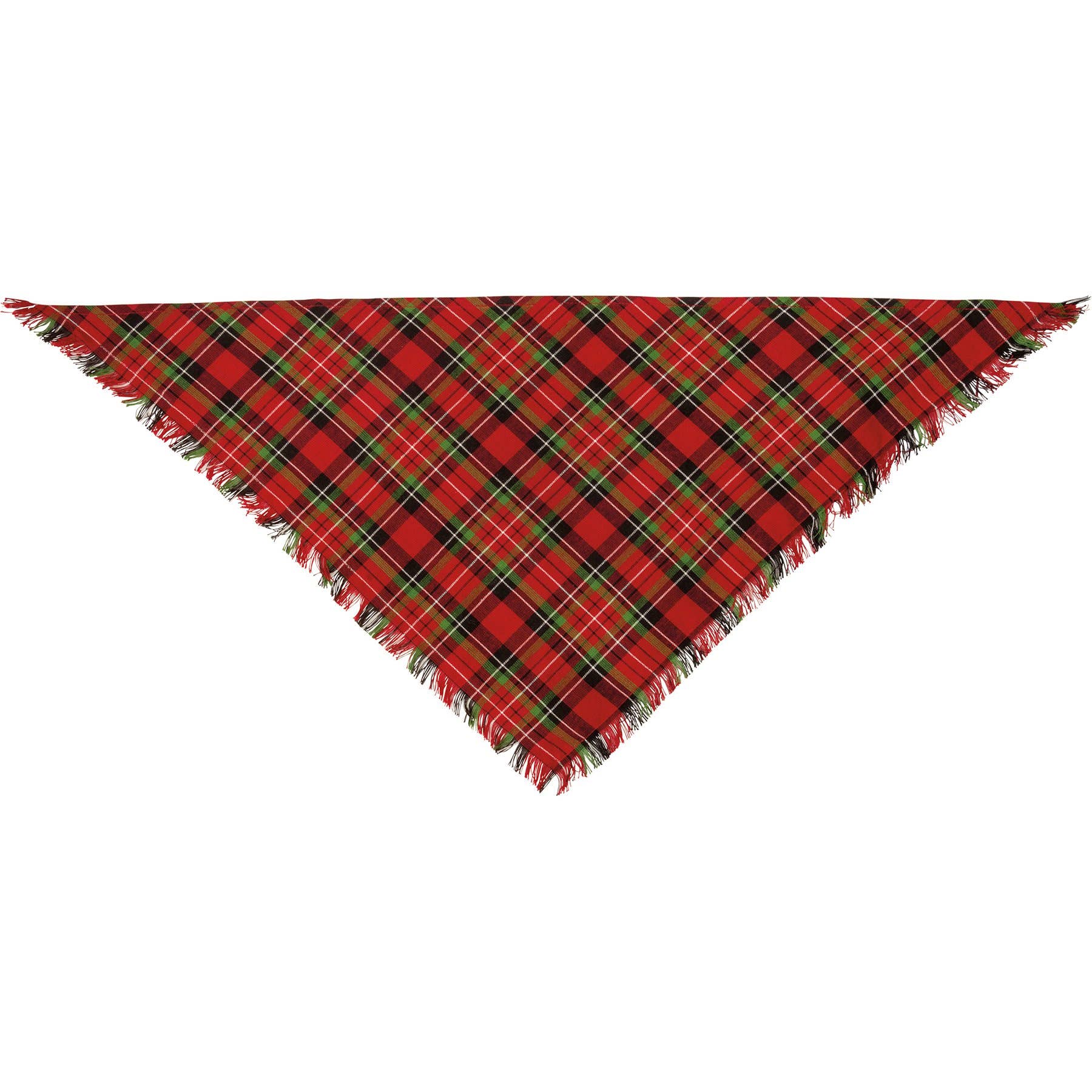Medium Plaid Christmas Pet Bandana Set