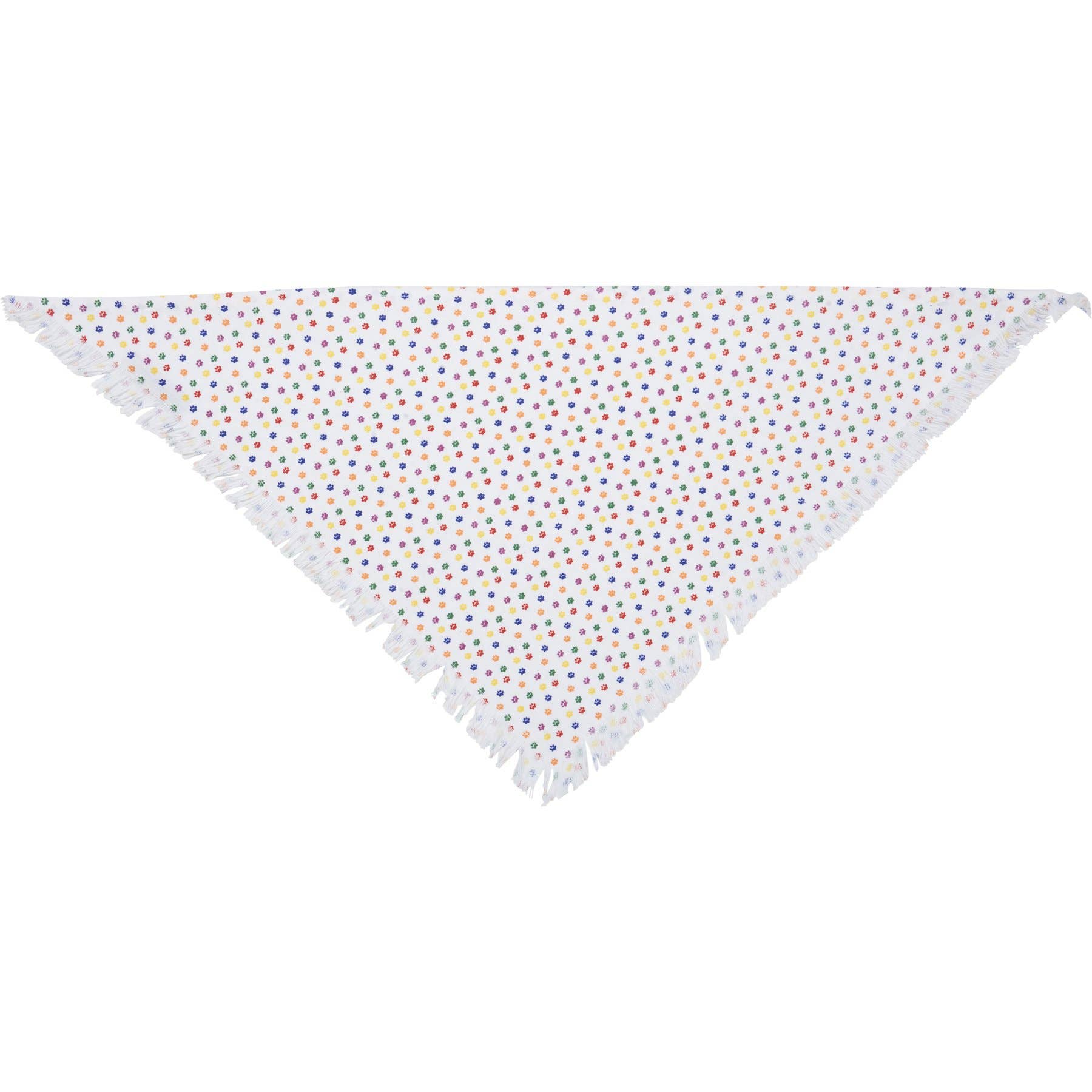 Rainbow Plaid Medium Pet Bandana Set