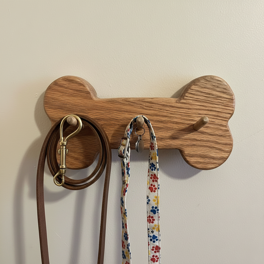 Collar and Leash Hanging Wall Hooks